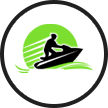 A Newcastle Jet ski centre logo.